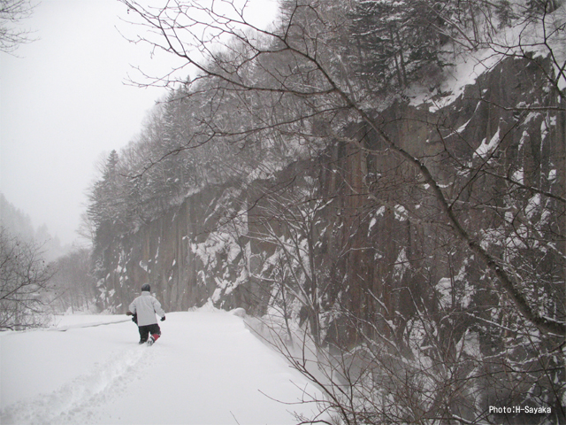 VINZ 雪景色撮影・活動風景 北海道 層雲峡 VINZ 雪景色撮影・活動風景 北海道 層雲峡